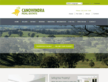 Tablet Screenshot of canowindrarealestate.com